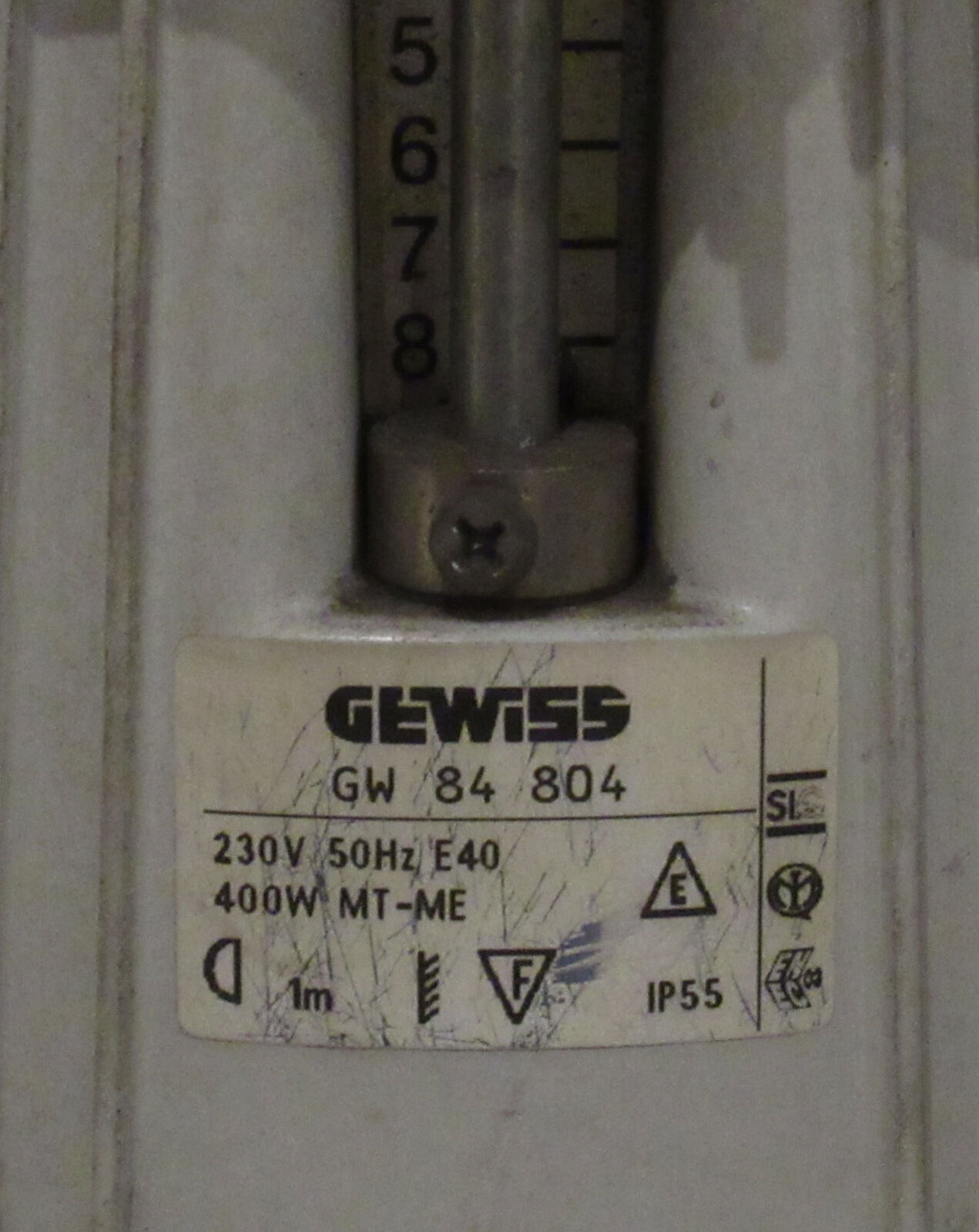 Pair of industrial luminaires