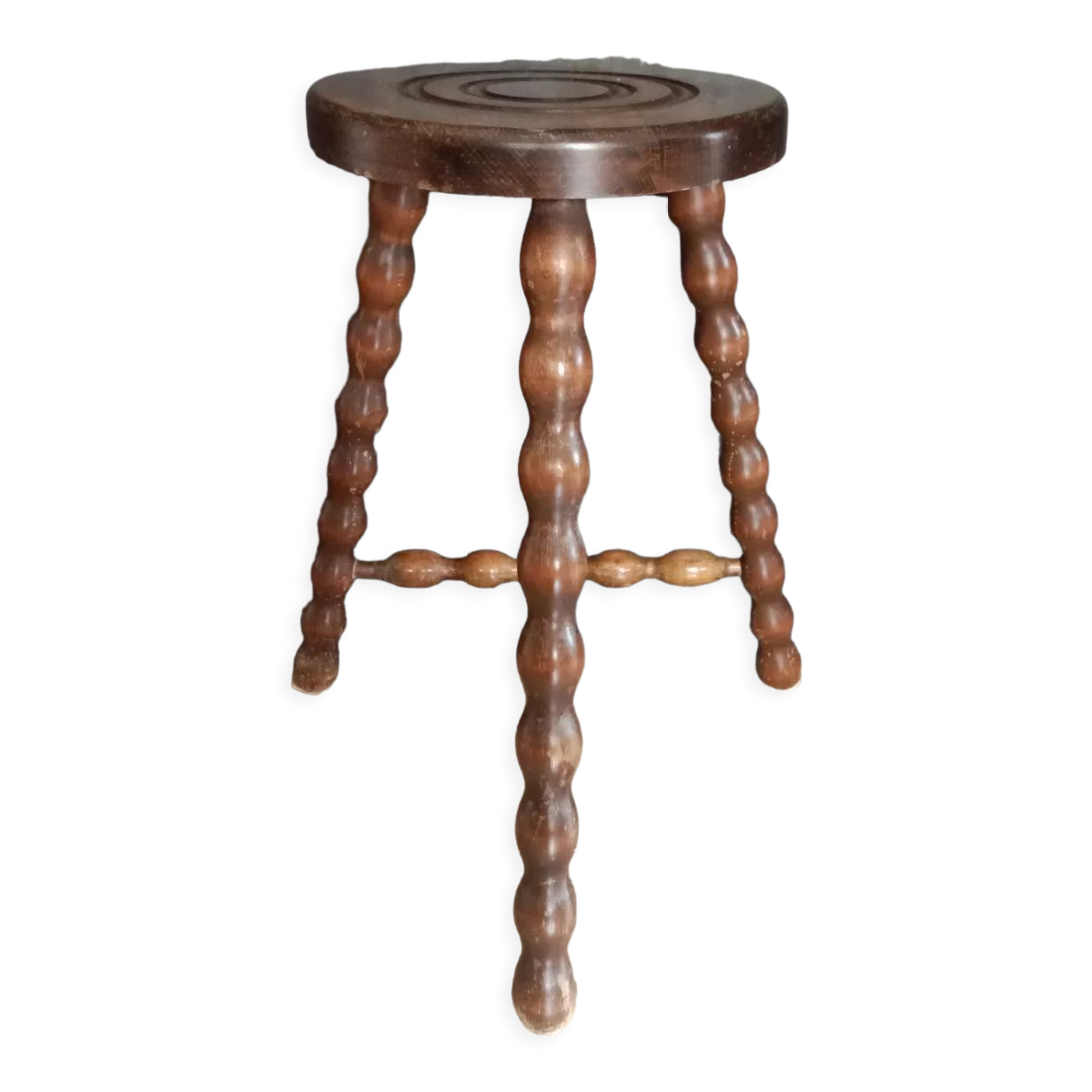 Pearl wood tripod stool