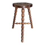Pearl wood tripod stool