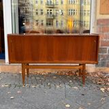 Sideboard two sliding teak doors 60s