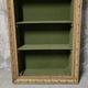 Vintage wall shelf with moulded gold frame – 74 × 106 cm
