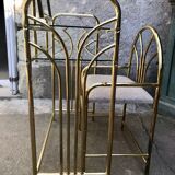 Golden dressing table and armchair