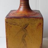 Vintage Scandinavian enamelled earth soliflore vase