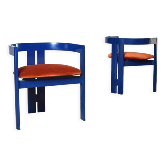 Pair of chairs by Tobia Scarpa, Tacchini Italy 1957 edition