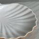 Coupelle en forme de coquillage bicolore, porte-savon