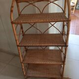 Rattan shelf