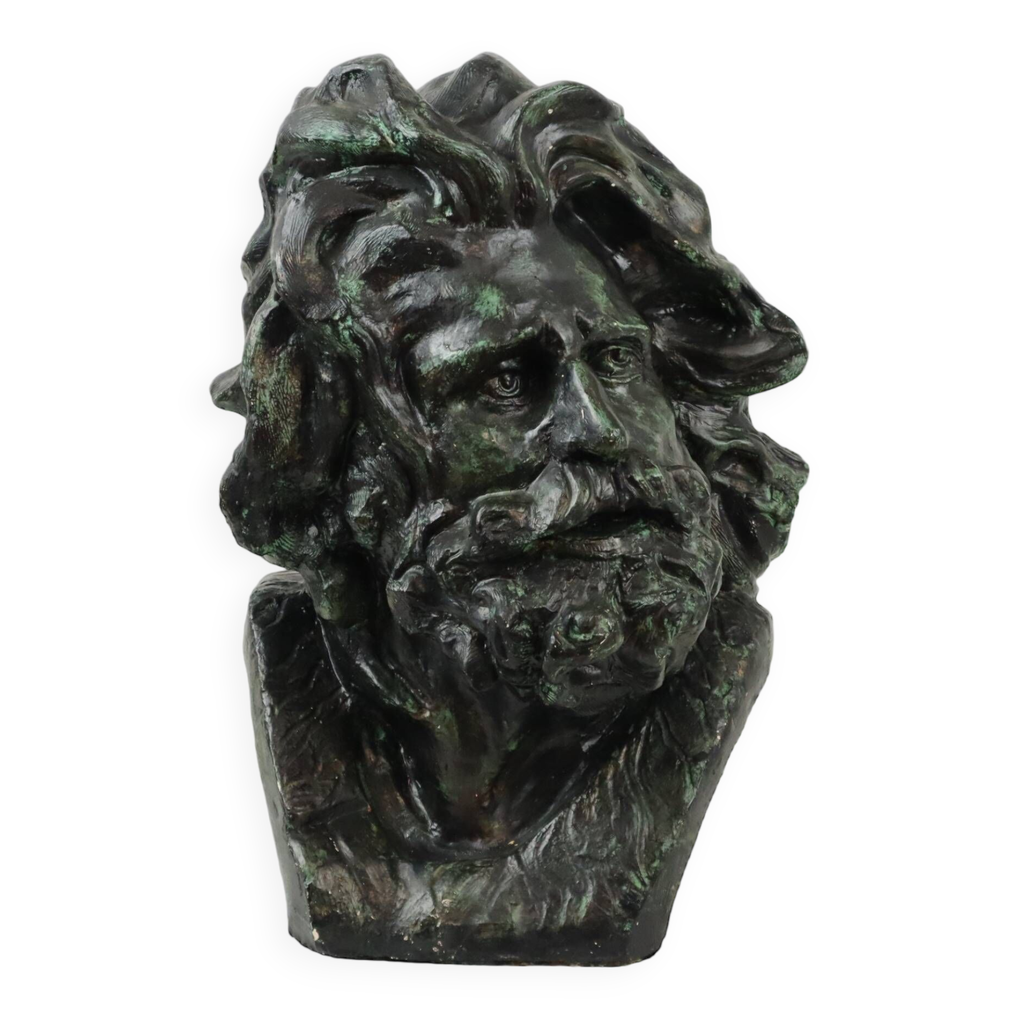 Guerrier néoclassique gaulois tête de gaulois d'après François Rude (1784-1855)