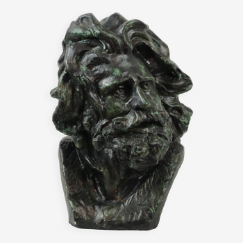Neoclassical warrior gaulois head of a gaul after françois rude (1784-1855)