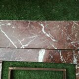 Fireplace in red marble from Languedoc