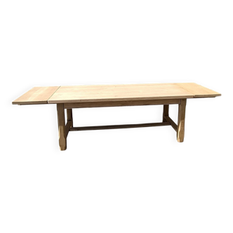 Table de ferme extensible en chêne
