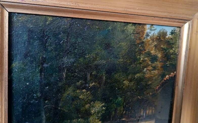 Oil painting on panel, Giuseppe Hainmann (Milan 1828-Alexandria, Egypt 1883)