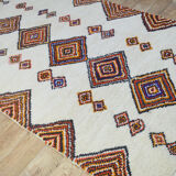 Tapis berbère losanges fait main 295 x 186 cm
