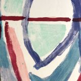 Bram VAN VELDE, In Two, 1977. Original lithograph signed with a brush