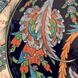 Turkish earthenware dish, coloured, handmade and signed Coskun Uzun, Kotahya, Turkey
