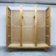 French wardrobe with tapered legs, 3 doors, 120cm hanging rail, new.