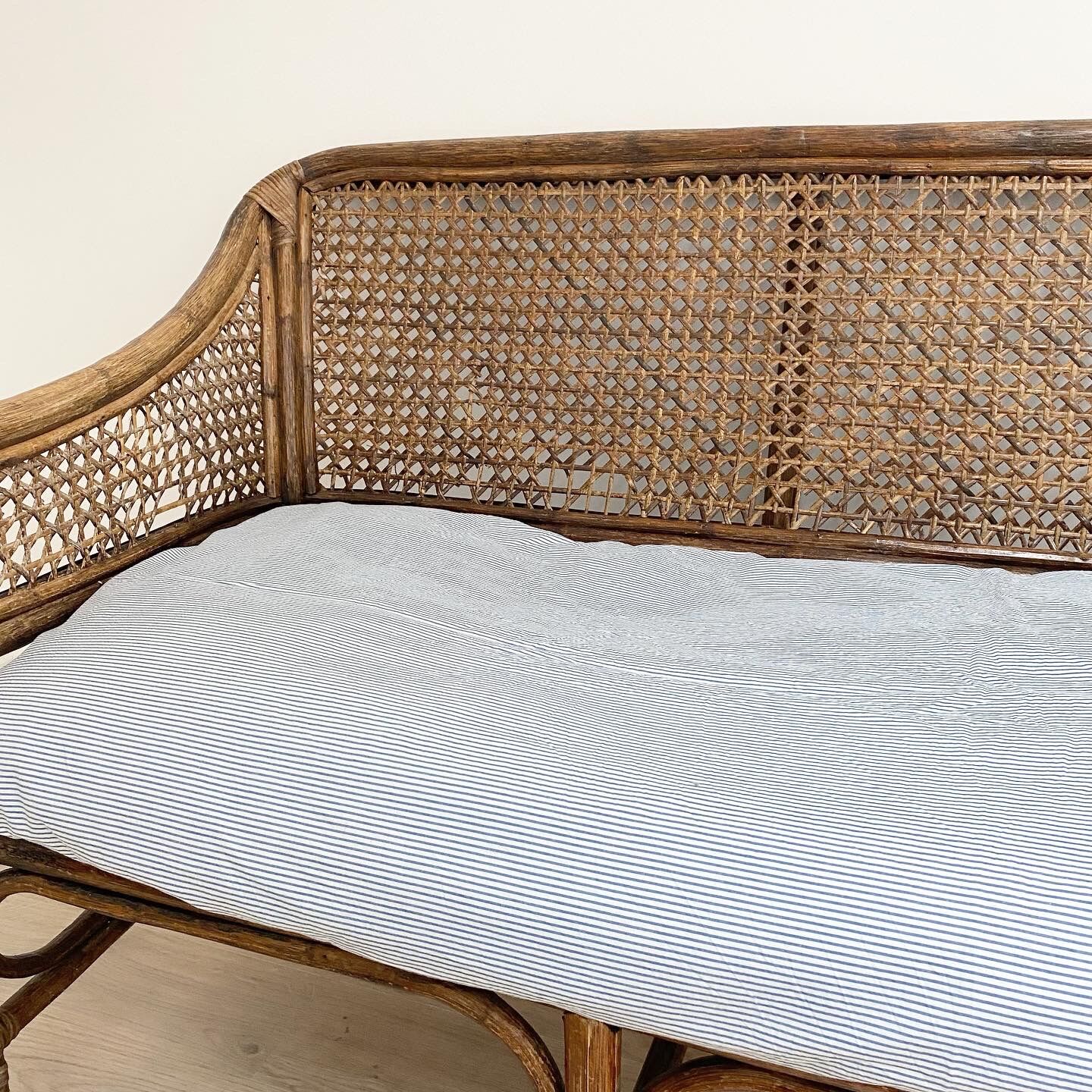 Rattan bench and canning