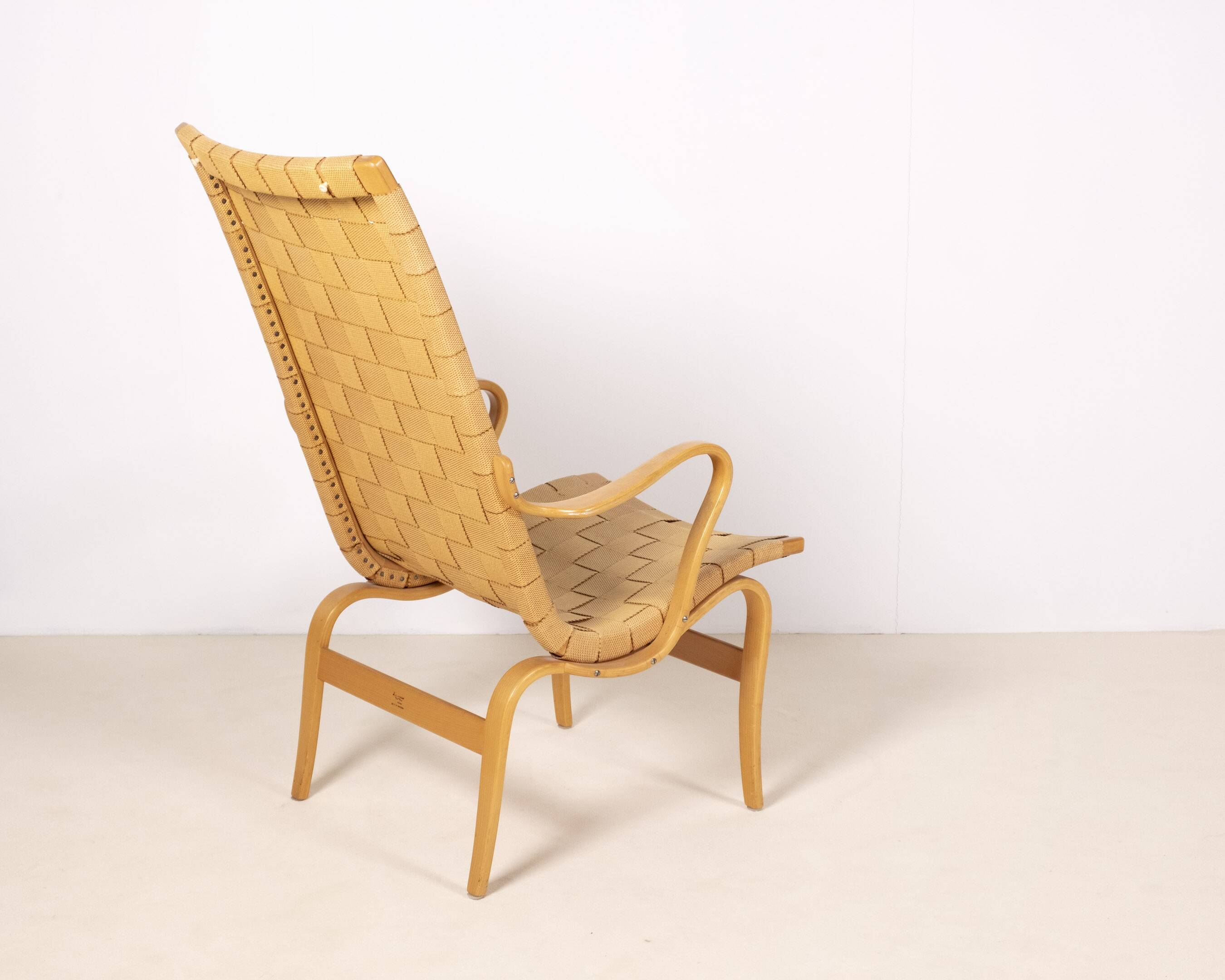 Bruno Mathsson lounge chair High Eva for Firma Karl Mathsson, Sweden