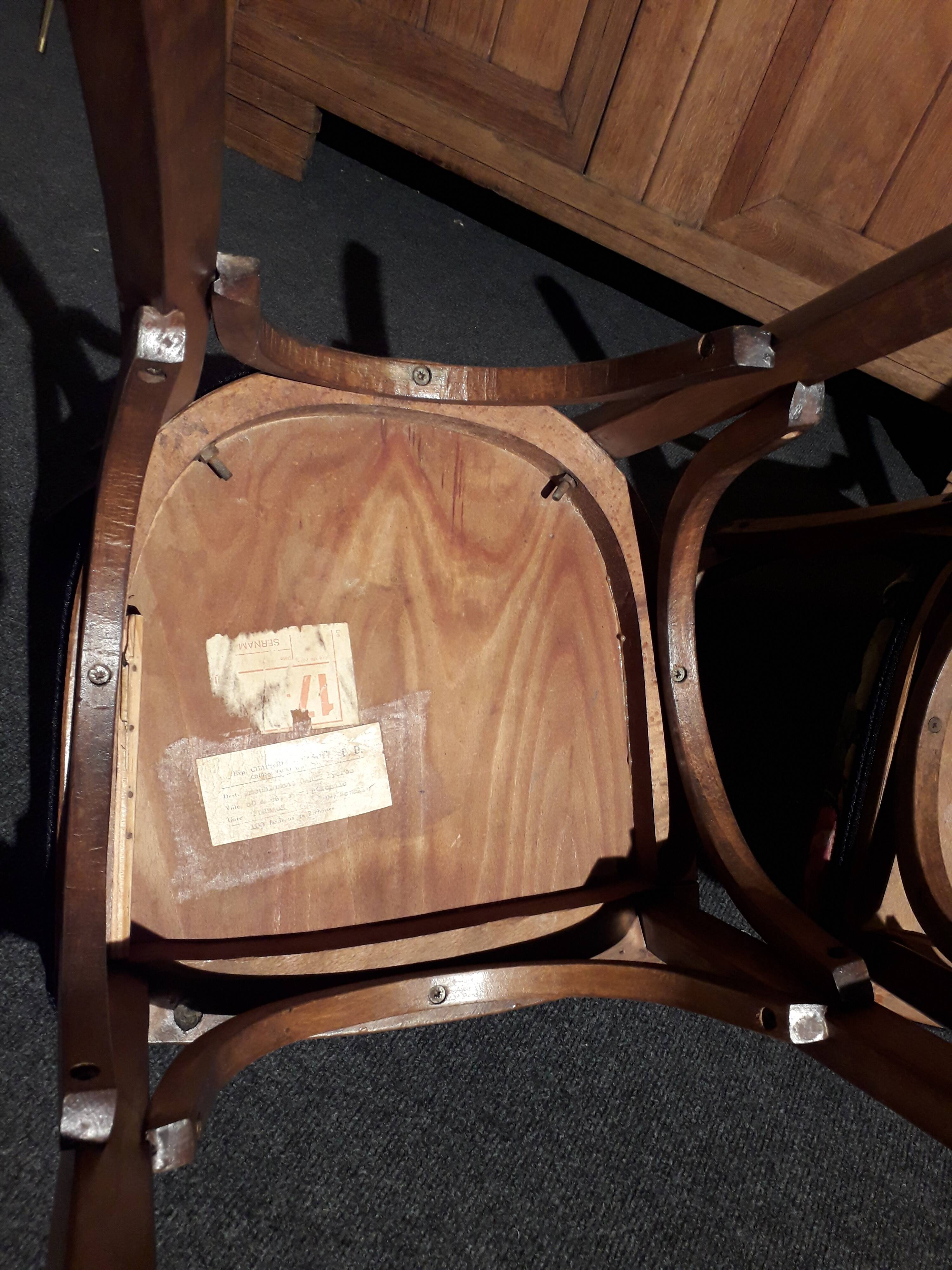 Velvet bistro chairs