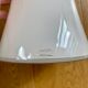Anne Nilsson white glass spool vase for Ikea