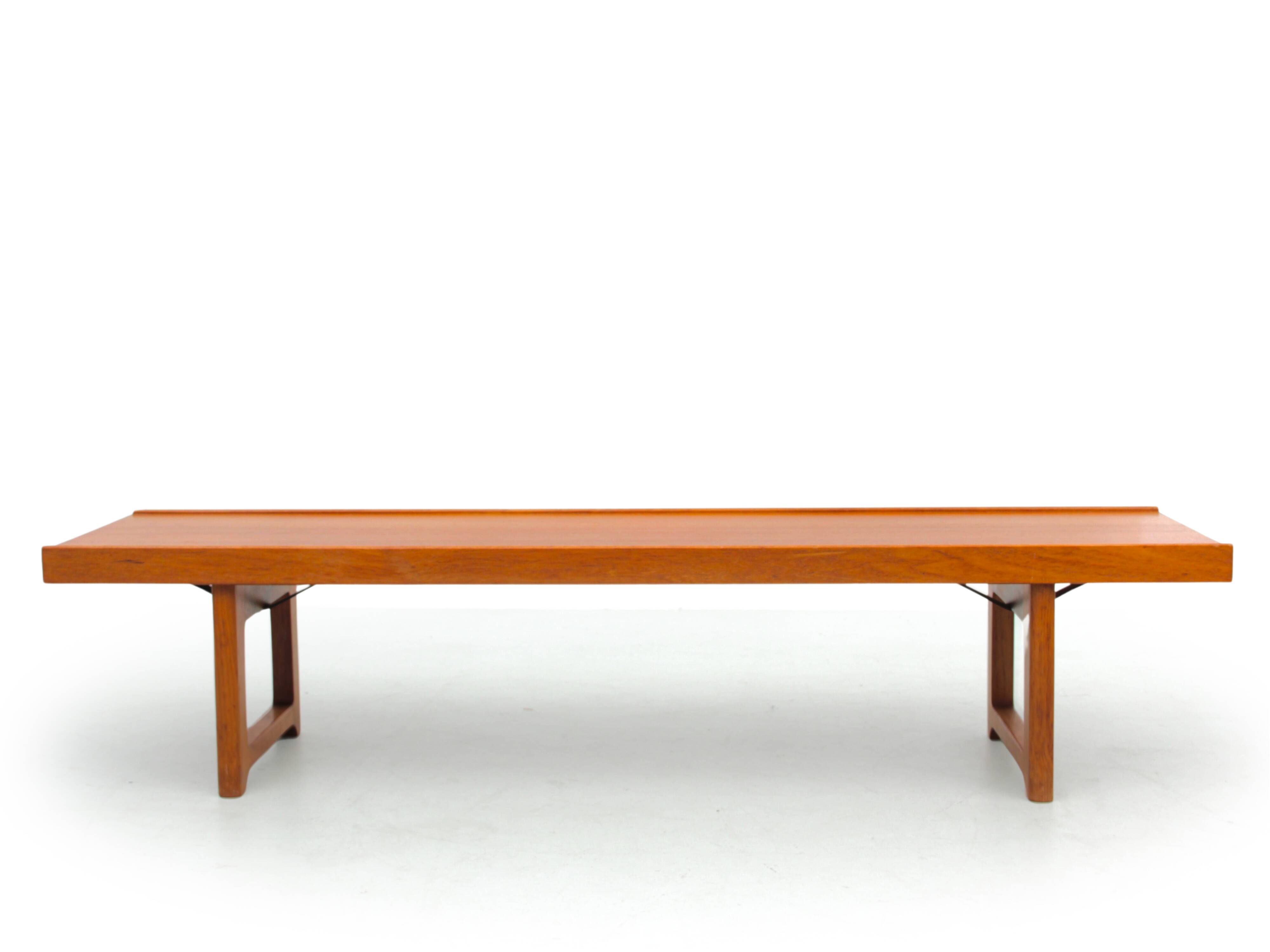 Bruksbo Scandinavian teak bench or coffee table