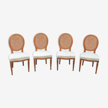 Set de 4 chaises Louis XVI