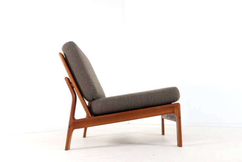 Komfort lounge chair 'Nimtofte' - Brown - danish design in teak