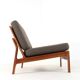 Komfort lounge chair 'Nimtofte' - Brown - danish design in teak