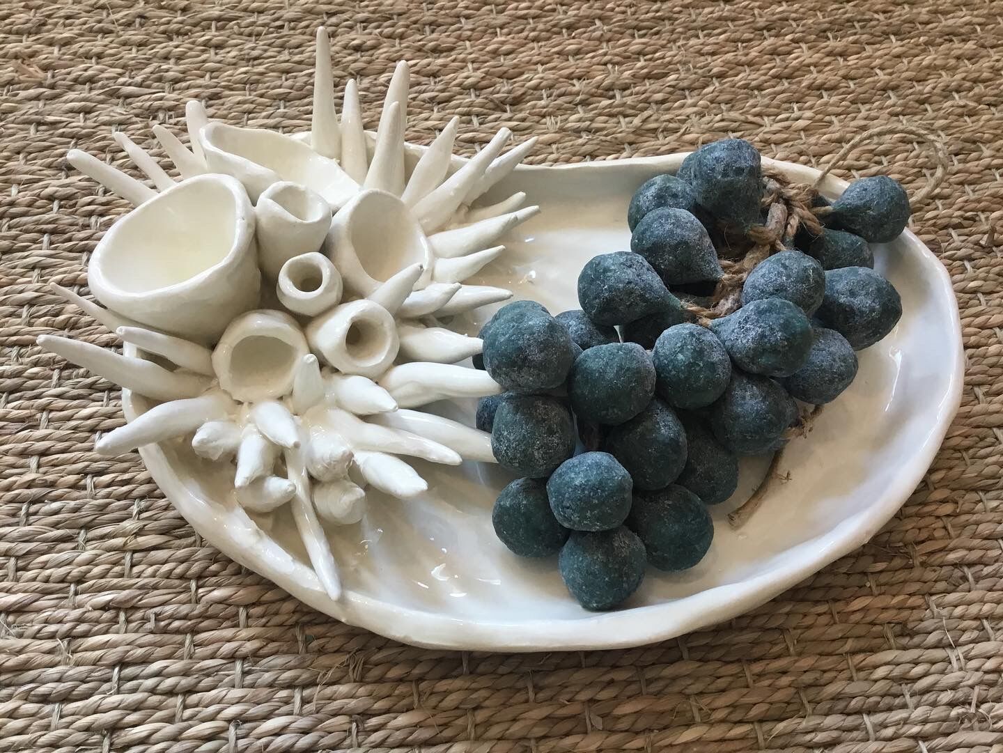 Empty glazed ceramic pockets