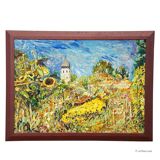 Women’s Island / Chiemsee with monastery and garden, 1994 – Oil painting by Alexander Michael