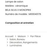 Lamp x Monoprix Bella Silva