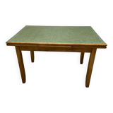 Oak and linoleum table from the 1950s