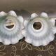 Set of 4 Large Tulips in Opal Glass, Height 32 cm