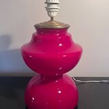 glass and brass floor lamp