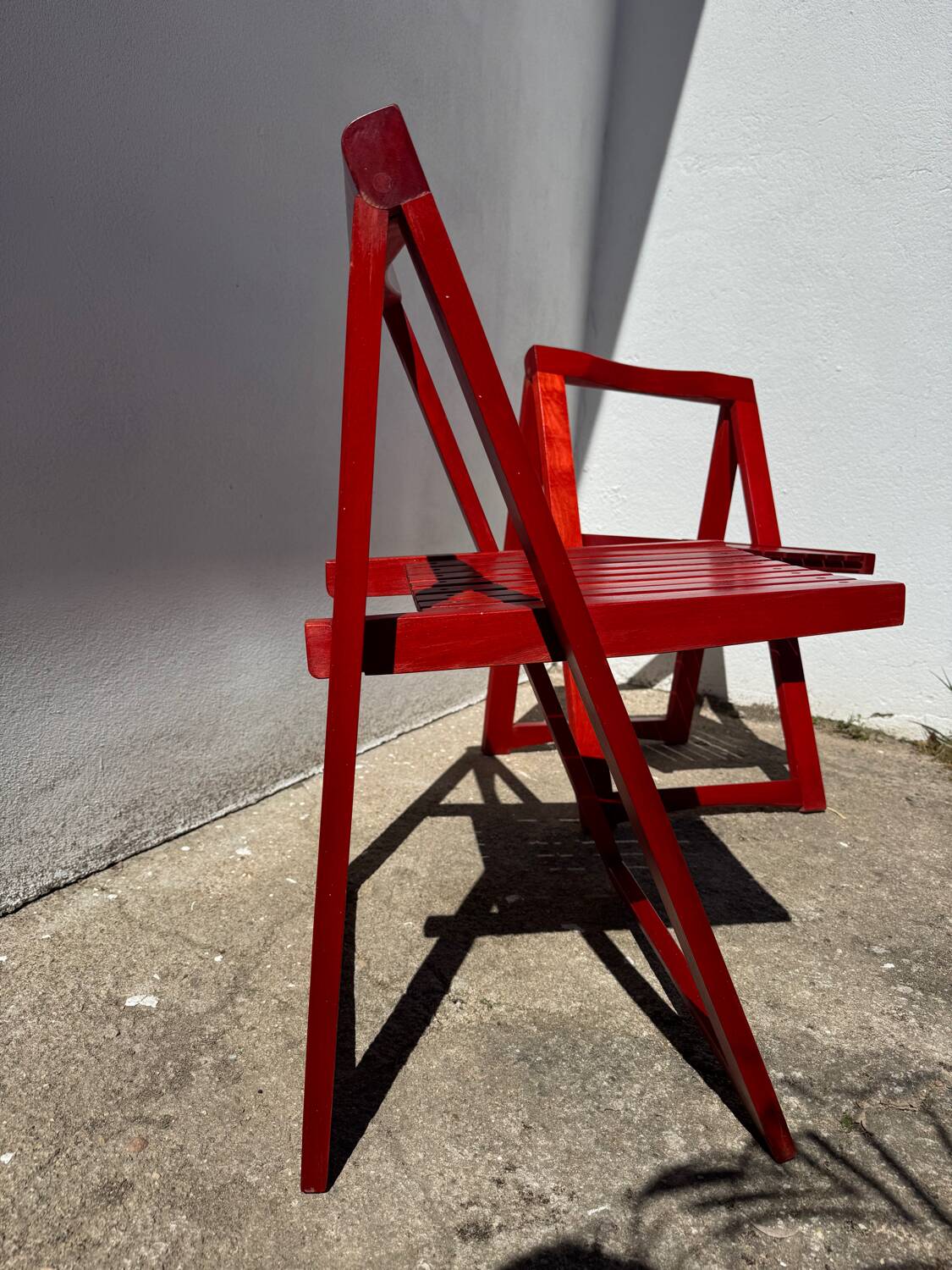 Aldo Jacober folding chairs from the 1970s.