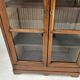 Pair of display cabinets in solid cherry wood from the 19th century.