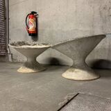 Pair of Willy Guhl Vintage Eternit Planter Basins