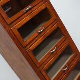 Vintage German pine haberdashery cabinet, 1950s
