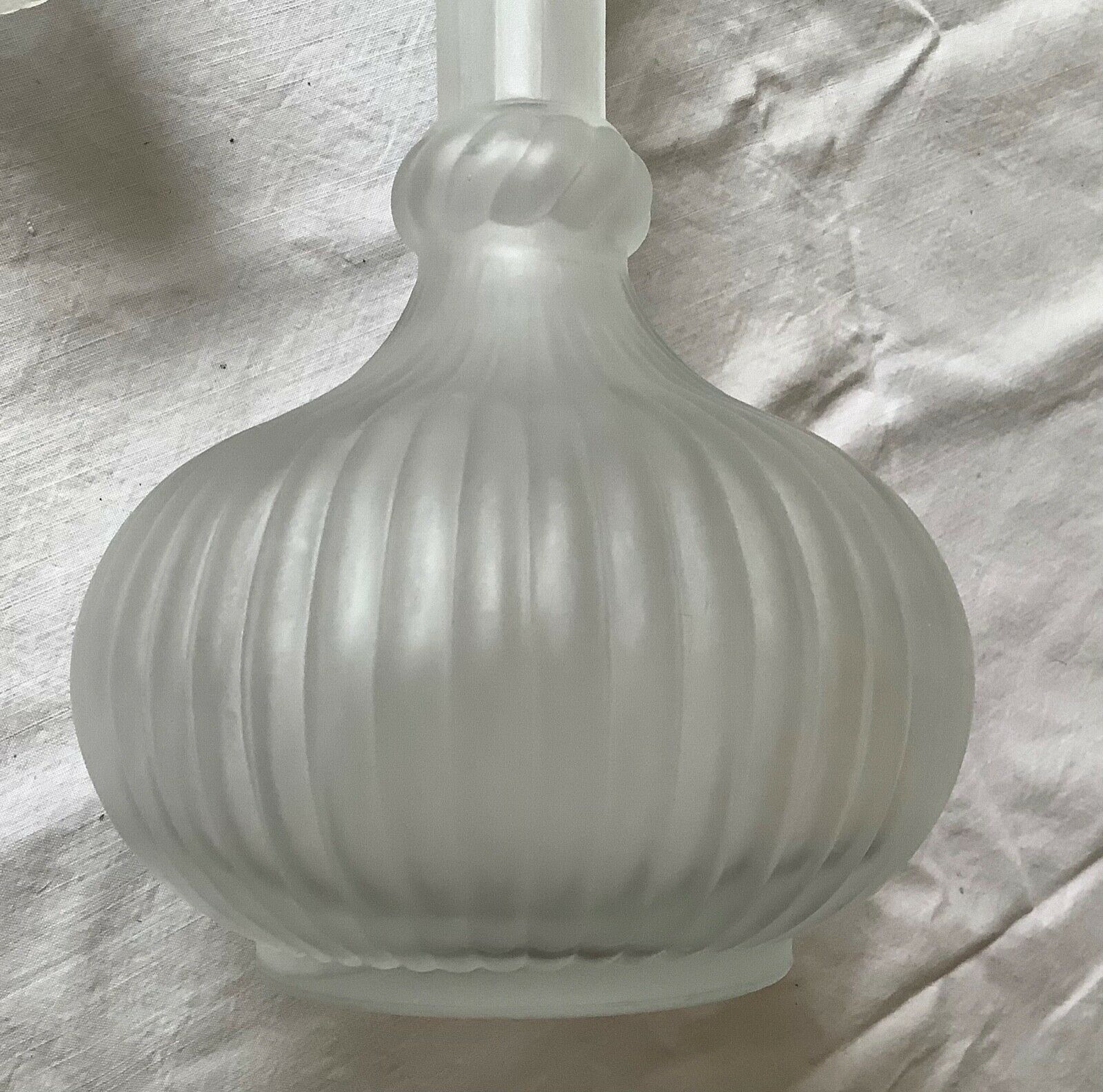 Frosted glass carafe