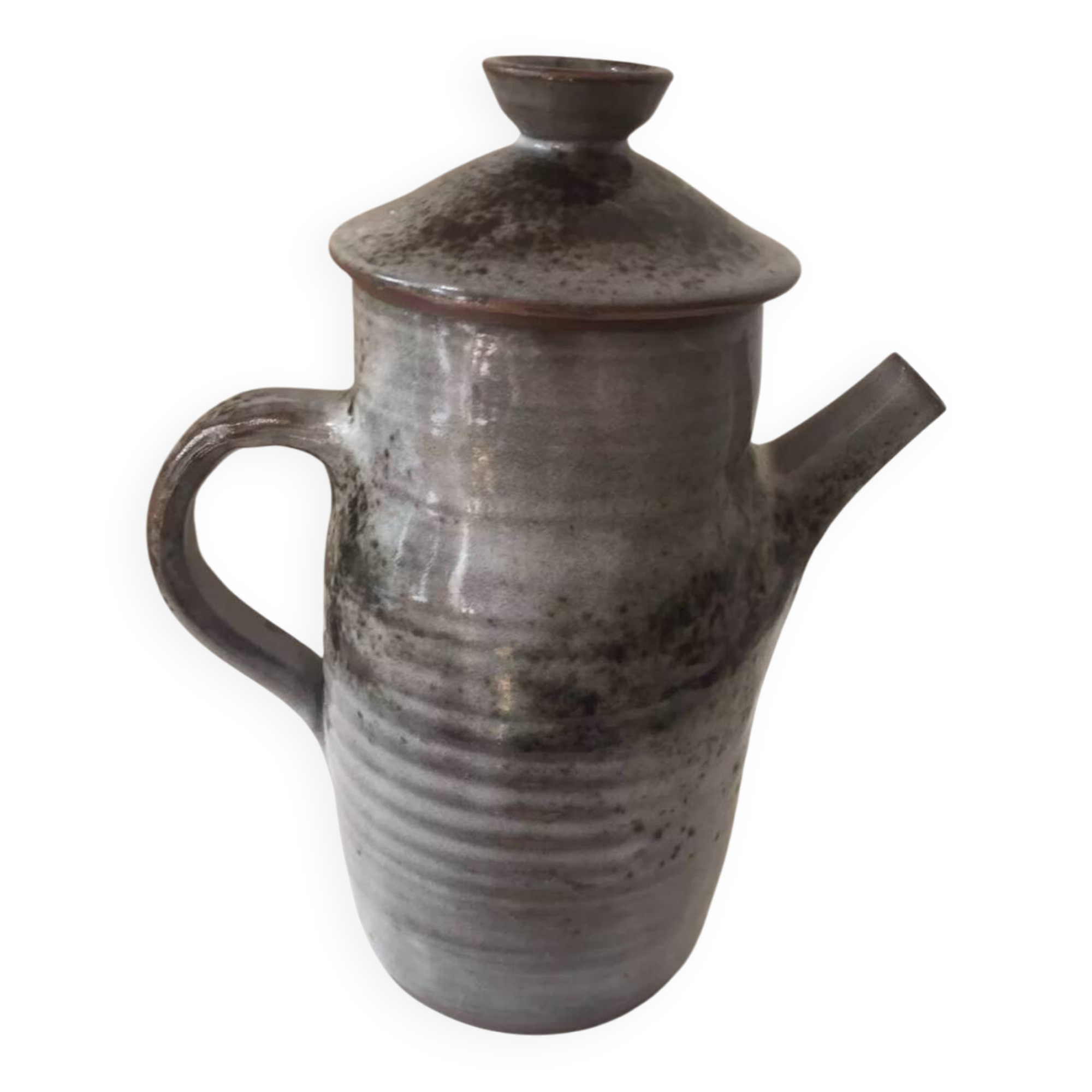 Beautiful stoneware coffee pot from the loir region, 1950s, thierry and chantal robert