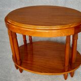 Table basse ovale d'époque art déco