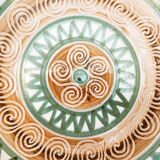 Round ceramic dish Robert Picault Vallauris