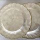 Assiettes nacre et laiton