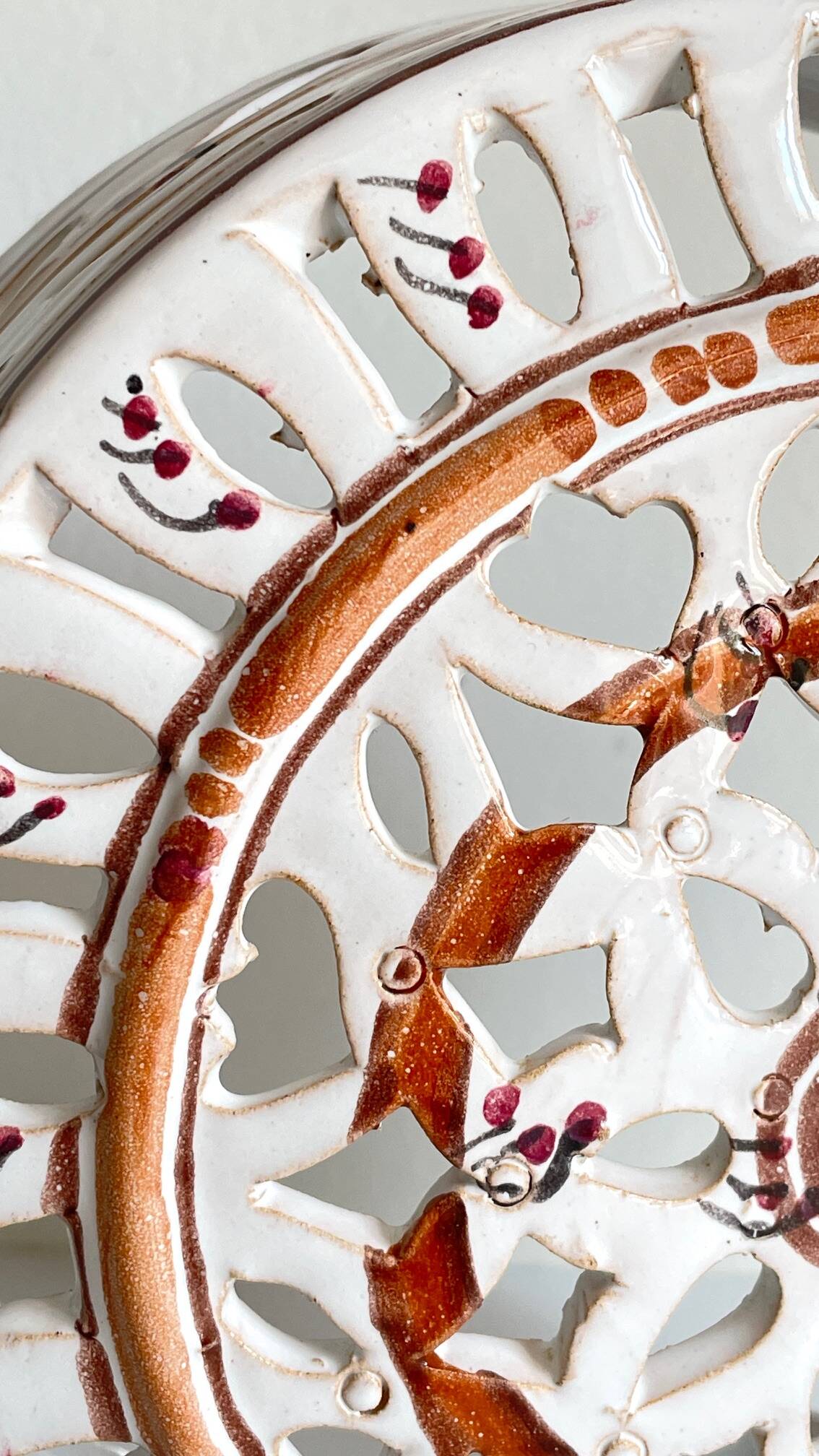 Handcrafted ceramic wall light