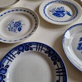 Set of 12 old flat plates