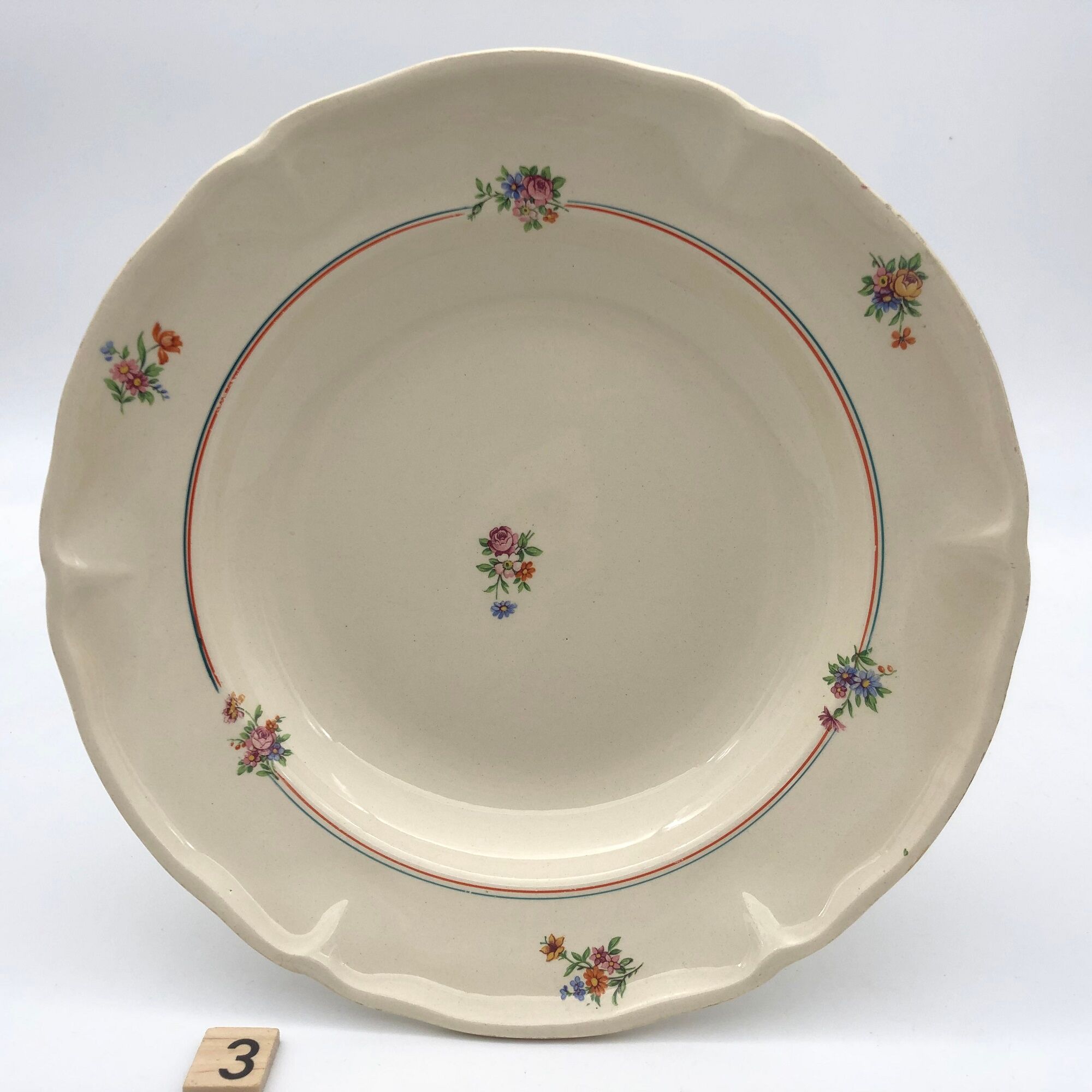 6 hollow plates "Moulin des Loups - Beauce model"