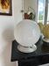 Minimalist white opaline globe
