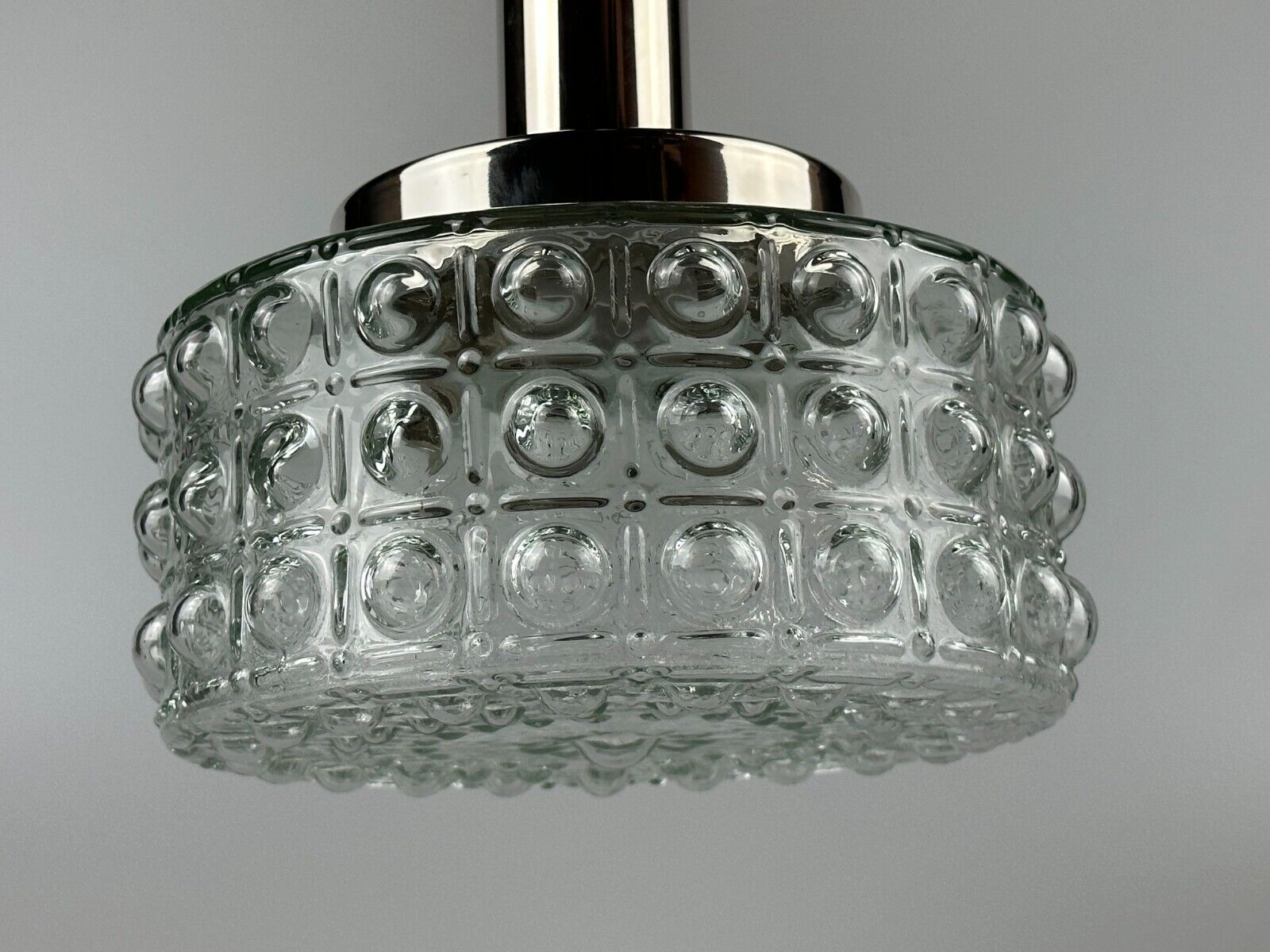 60s 70s VEB hanging lamp ceiling lamp bubble chrome glass space age design