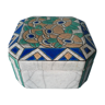 Octagonal candy fine majolica and enamels of Longwy