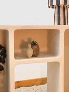 Concrete console - Beige - Length 100 cm - Terra n°2