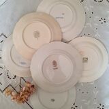 Cake service with mismatched plates